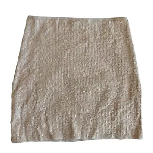 J Crew hellrosa Pailletten figurbetont Damen Größe XS Minirock Party festlich - Bild 1 von 11