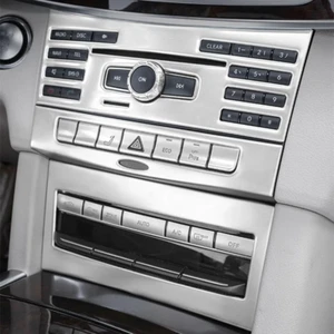 Car Console CD Panel Frame Trim Sticker For Mercedes Benz E Class W212 2014-2015 - Picture 1 of 6