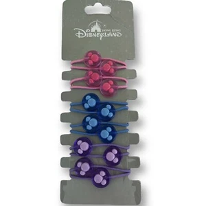 Disney Hong Kong Disneyland Haarschmuck Pferdeschwanz Halter 6er Set NEU Rarität - Bild 1 von 8