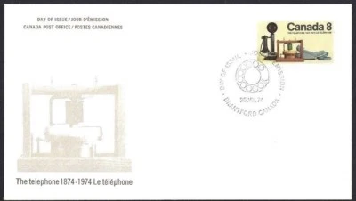 Canada    #641    "TELEPHONE"      Brand New  1974  First Day Cover - Image 1 of 2