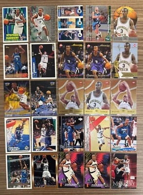 Lote Stephon Marbury NBA (25 cartas) Rookie Topps, Fleer Metal y más Foto 1 de 4