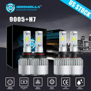 High Power HID LED Headlight H7 9005 Bulbs Lights for Suzuki GSXR 1000 2005-2006 - Foto 1 di 12