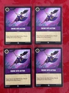 4x Disney Lorcana - Ursula’s Return - Swing into Action - 62/204 x4 - Picture 1 of 7