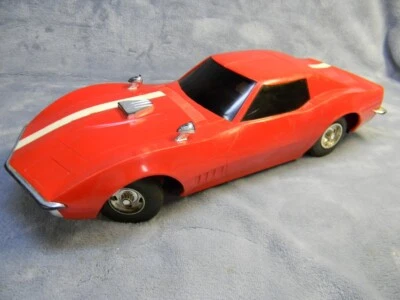 1/12 DE COLECCIÓN 1968 ELDON CORVETTE STINGRAY A BATERÍA PROYECTO PLÁSTICO ROJO-2 Foto 1 de 4