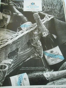 Publicté Advertising 1992 Champagne De Venoge - Imagen 1 de 1