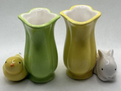 Jarrones vintage con sello de Pascua, primavera, decoración del hogar *ver fotos por defectos Foto 1 de 4