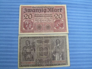 Darlehnskassenschein Zwanzig Mark, 20. Februar 1918, 20 Mark, Reichsschuldverw. - Bild 1 von 1