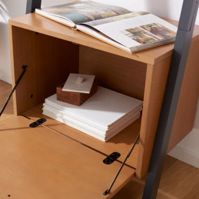 SAFAVIEH Lavina 3 estantes 1 puerta piso | Natural / Carbón | Foto 1 de 4