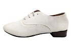 Chaakan Women's US 7.5 M  White Leather Lace-Up Shoes CHN 240