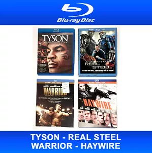 4 Fight Blu Ray Lot Real Steel Haywire Warrior Tyson Boxing MMA Hardy Jackman LA - Picture 1 of 1