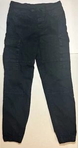 H&M Boys Jogger Cargo Pants Size 12 Black - Picture 1 of 3