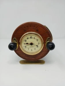 Vintage Peetz Collectable Alarm Clock "Reel Time" Clock Tested - Picture 1 of 7