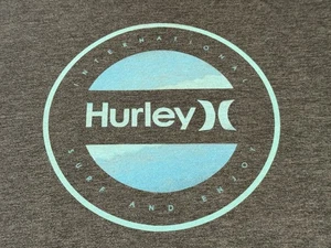 HURLEY -Men's Short Sleeve T-Shirt SIZE L - LARGE - HURLEY - Gray - Logo - Picture 1 of 20