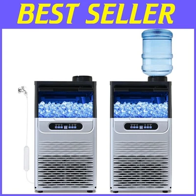 Commercial Ice Maker: 100lbs/24H Capacity, Fast & Self-Cleaning, Under Counter - Image 1 of 4