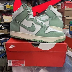 Size 14.5 - Nike Dunk 1985 High Green Denim W - Picture 1 of 5