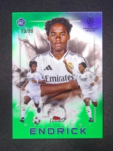 2024-25 Topps Finest UEFA Endrick RC Rookie Skillset Green Refractor /99 - Picture 1 of 2