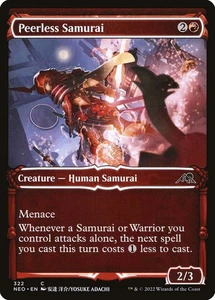 MTG Magic NEO Kamigawa Neon Dynasty - 1x EN NM 322 C Peerless Samurai - Picture 1 of 1