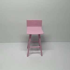 Barbie Accessories Poolside Smoothie Bar Replacement Furniture Pink Stool Mattel - Picture 1 of 5