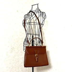 Bolso Cartera Vintage Valentino Garavani Asa Superior Solapa Marrón - Imagen 1 de 19