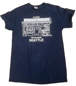 Camiseta de Colección The Original Starbucks Pike Place Market Seattle AZUL Adulto PEQUEÑA - Imagen 1 de 13