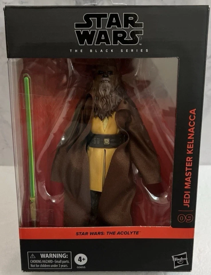 FIGURA DE ACCIÓN HASBRO STAR WARS: EL ACÓLITO NEGRO SERIE 09 JEDI MASTER KELNACCA Foto 1 de 1
