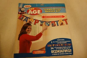 Thomas the Train Birthday Party Jumbo Letter Banner Kit 10 ft long Decoration - Picture 1 of 4