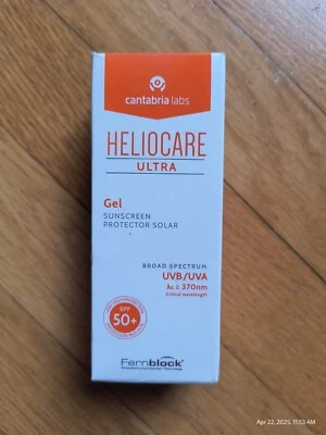 Protector Solar Ultra Gel Cantabria Labs Heliocare 50ml FPS 50 Sellado BB 27 Fernblock Foto 1 de 4