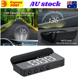 Auto GPS HUD Speedometer HD LCD Digital Heads Up Display Car Over Speed Warning - Picture 1 of 7