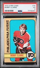 1972 O-PEE-CHEE OPC #14 BOBBY CLARKE PSA 3