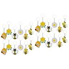 24 Pcs Bee Party Favors For Kids Funny Keychains Friend Bags