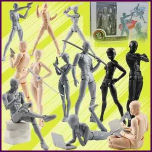 Figura de anime Sketch Draw masculino femenino cuerpo móvil Kun cuerpo Chan dolor articular - Imagen 1 de 35