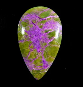 13.CT Natural Atlantisite Stichtite Pear Cabochon Gemsotne 29x17x4mm CF=02 - Picture 1 of 6