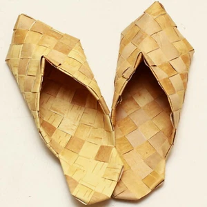 "Corteza de abedul zapatillas zapatos de bastón producto orgánico "Los zapatos de taiga" - Imagen 1 de 2