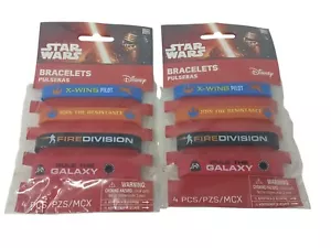 Star Wars Bracelets The Force Awakens Wristbands Set Of 2 Packs - Picture 1 of 2