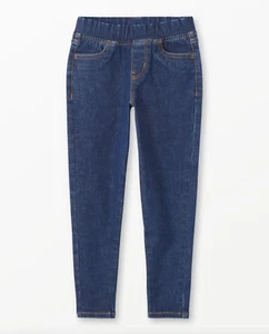 $48 Hanna Andersson Girls Size 8 Denim Skinny Fit Jeggings Pull-On Stretch Jeans - Picture 1 of 2