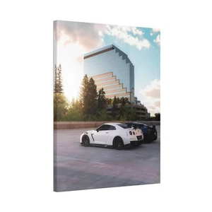 Nissan GTR R35 High Resolution Museum Quality Vertical Canvas Print #010 - Picture 1 of 10