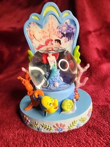 RARE VTG DISNEY THE LITTLE MERMAID MINI SNOW GLOBE ORIGINAL ART WORK BANNED 1990 - Picture 1 of 12