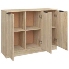 AX Credenza 90.5x30x70cm 3Ante Sala Elegante Soggiorno Rovere Sonoma Casa 811190