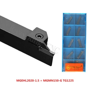 10P MGMN150-G TG1225  CNC Carbide insert +1P MGEHL2020-1.5 Grooving Tool Holder  - Picture 1 of 5