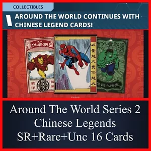 SERIE 2 ALREDEDOR DEL MUNDO-SR+RARO+POCO COMÚN 16 CARTAS SET-TOPPS MARVEL COLLECT - Imagen 1 de 1