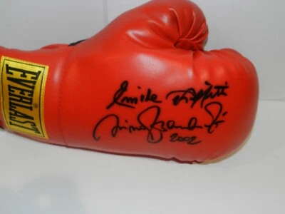 GUANTE DE BOXEO EVERLAST AUTOGRAFIADO NINO BENVENUTI & EMILE GRIFFITH "RARO" Foto 1 de 2