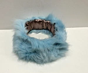 Blue faux fur winter women fashion elastic headband - Picture 1 of 1