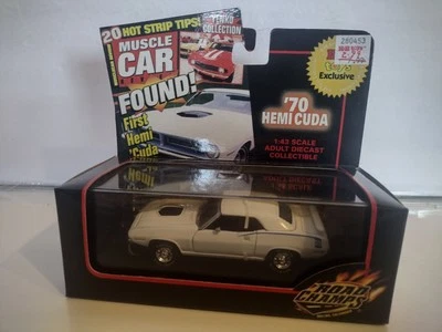 Road Champs 1970 Plymouth Hemi Cuda Blanco KB Juguetes Exclusivo 1:43 Nuevo En Caja Foto 1 de 4