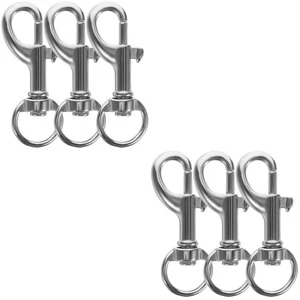 2 PCS Metal Dog Buckle Heavy Duty Swivel Hook Eyelet Clasp Trigger Snap Clips - Picture 1 of 12