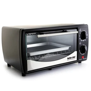 Horno tostador Better Chef 9 litros - negro con frente de acero inoxidable - Imagen 1 de 5