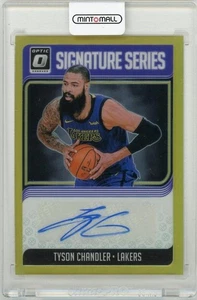 2018-19 Panini Donruss Optic Basketball Tyson Chandler Auto /10 Series Gold SP - Picture 1 of 2