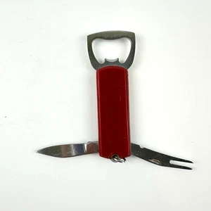 Apribottiglie universale con coltello e strumento a forchetta - Foto 1 di 6