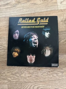 THE ROLLING STONES ROLLED GOLD 1975 UK 1st DOUBLE VINYL LP DECCA ROST 1/2 EX/VG - Picture 1 of 7