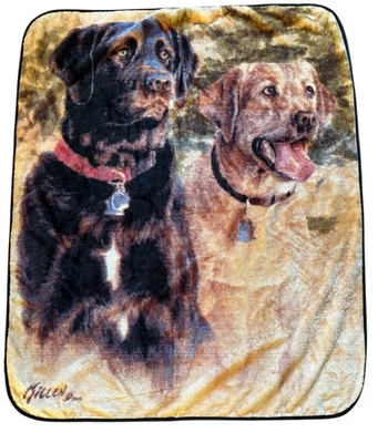 Manta polar Retriever Dogs Artist Killen Northwest Co. Lanzamiento 4'X5'. Foto 1 de 4