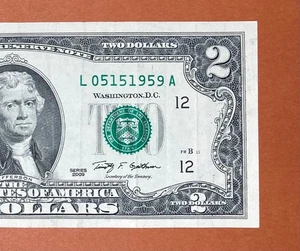 May 15, 1959 (L 05151959 A) Birthday Note $2 Two Dollar Bill ` - Picture 1 of 3